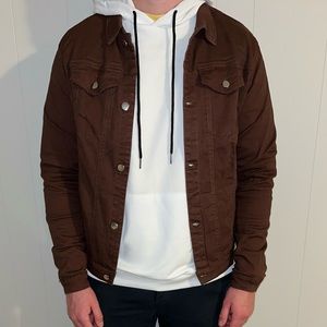 Brown Men’s Denim Jacket
